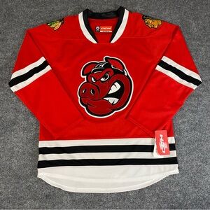 Rockford IceHogs CCM AHL Mens Medium Red NHL Chicago Blackhawks Hockey Jersey